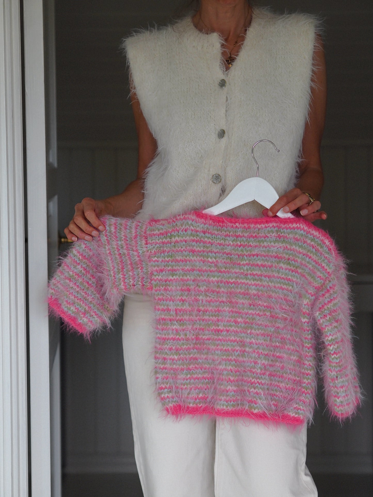 Fuzzy sweater Barn - Oppskrift