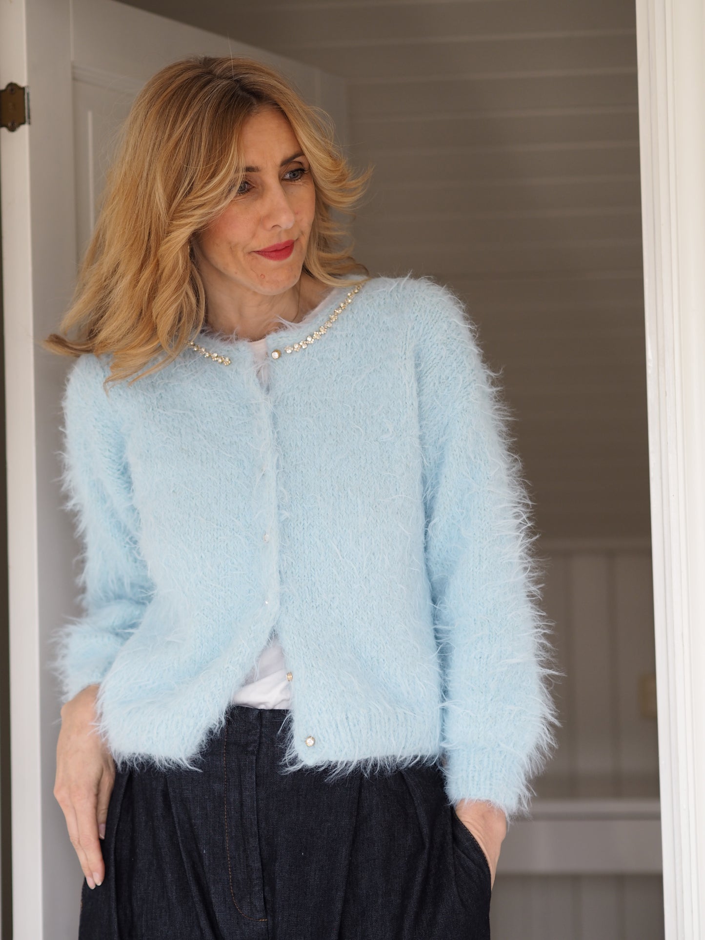 Fuzzy Cardigan - Oppskrift