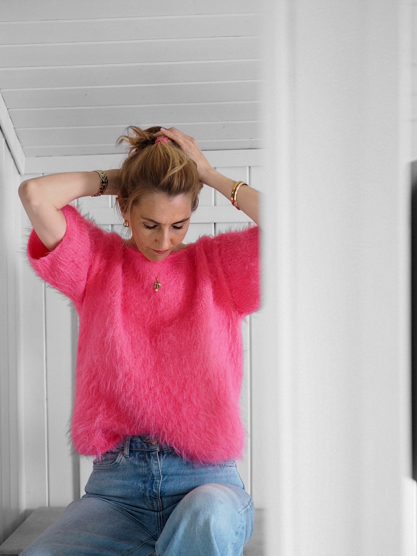 Fuzzy Tee - Oppskrift