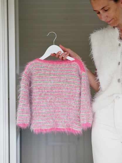 Fuzzy sweater Barn - Oppskrift