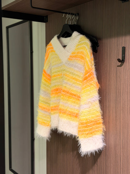 FUZZY MISTA V-NECK - Oppskrift