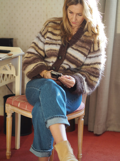 Fuzzy Mista Cardigan - Oppskrift