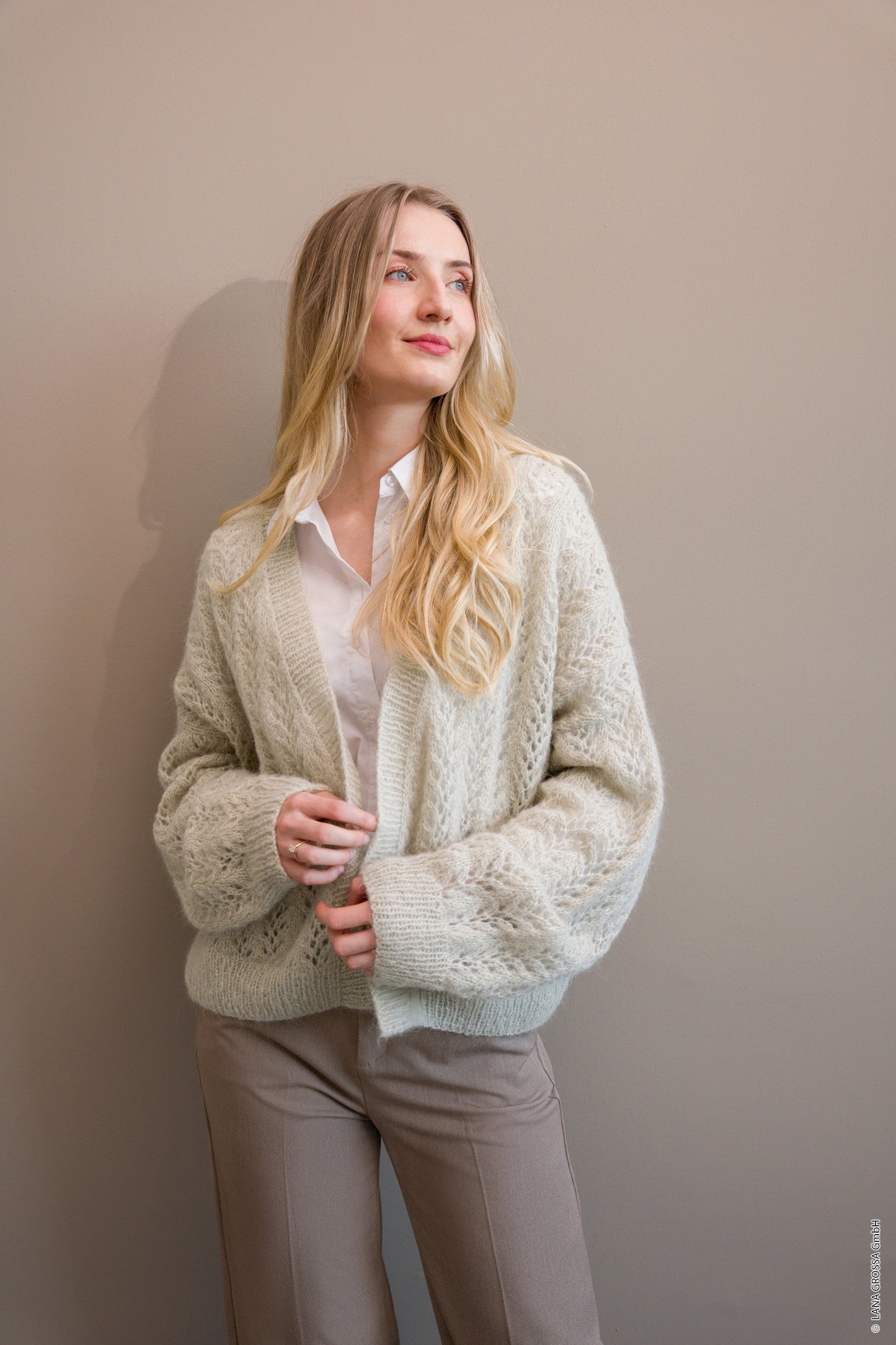 Cardigan hullmønster - oppskrift