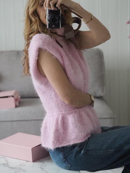 Fuzzy Peplum Top - Oppskrift