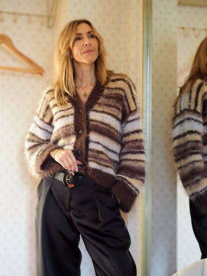 Fuzzy Mista Cardigan - Oppskrift